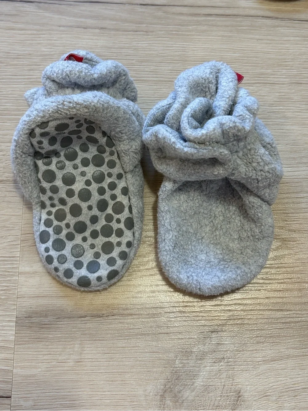 Zutano Fleece Baby Booties Stay On Snap Bundle Size 18M 3 Pairs Navy Gray Brown